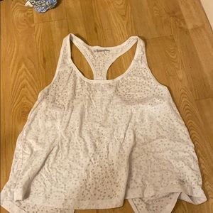 White tank top/ pink tank top